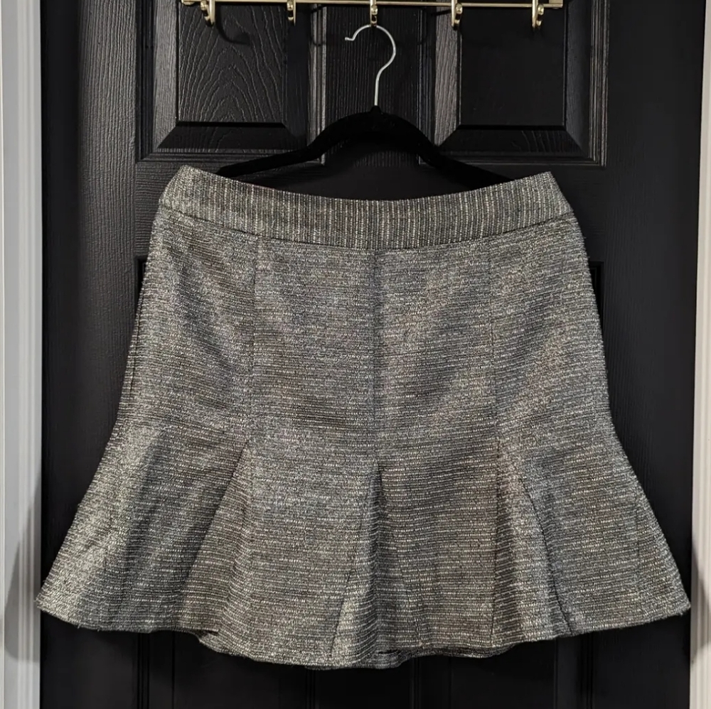 Banana Republic metallic ruffle skirt
